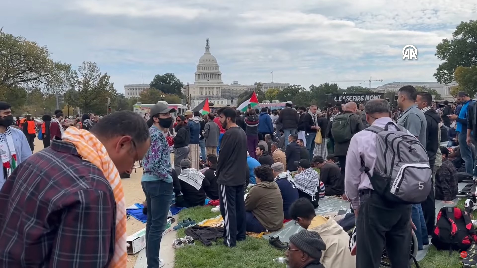 تظاهرة في واشنطن دعما لفلسطين - طوفان الأقصى